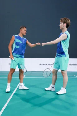 Badmintonshirt Voor Heren 990 Donkerrood -Regatle Winkel badmintonshirt voor heren 990 turkoois 18