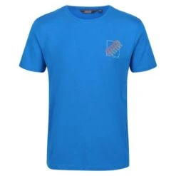 Regatta Breezed II Wandel-T-shirt Met Korte Mouwen Voor Heren - Blauw -Regatle Winkel breezed ii wandel t shirt met korte mouwen voor heren blauw 2