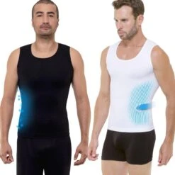 Cellutex Set Van 2 Zwart-witte Cellutex Afslankende Tanktops
