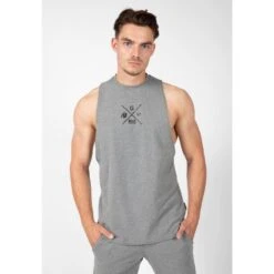 Gorilla Wear Cisco Drop Armhole Tank Top Gray/Black
