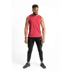 Core Sleeveless Tee - Fitness - Heren - Rood -Regatle Winkel core sleeveless tee fitness heren rood 2