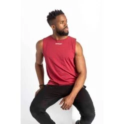 Core Sleeveless Tee - Fitness - Heren - Rood -Regatle Winkel core sleeveless tee fitness heren rood 3