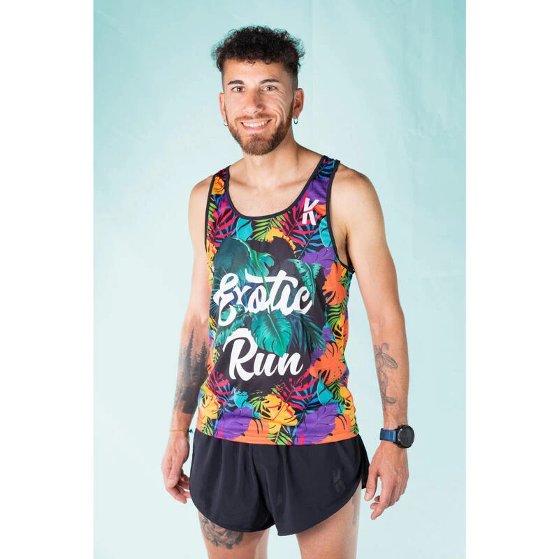#EXOTICRUN RUNNING SHIRT Voor HEREN - KAMUABU Veelkleurige Tanktop 2 #EXOTICRUN RUNNING SHIRT Voor HEREN - KAMUABU Veelkleurige Tanktop