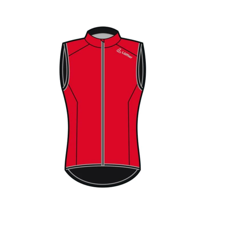 Loeffler Fietsvest Zonder Mouwen M Bike Vest WPM Pocket - Rood 5 Loeffler Fietsvest Zonder Mouwen M Bike Vest WPM Pocket - Rood - Afbeelding 3