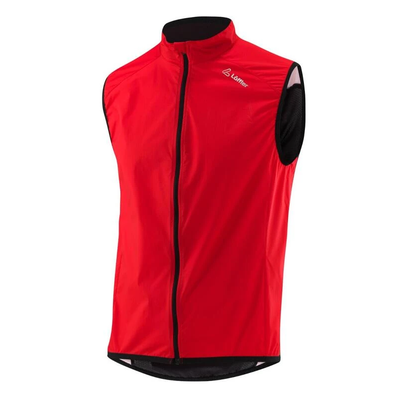 Loeffler Fietsvest Zonder Mouwen M Bike Vest WPM Pocket - Rood 3 Loeffler Fietsvest Zonder Mouwen M Bike Vest WPM Pocket - Rood