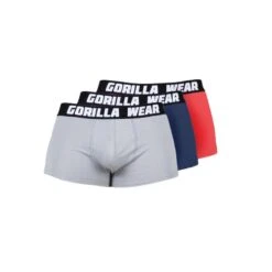 Gorilla Wear Boxershorts 3-Pack - Gray/Blue/Red -Regatle Winkel gorilla wear boxershorts 3 pack graybluered 3