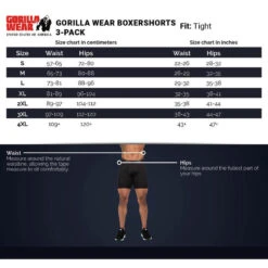 Gorilla Wear Boxershorts 3-Pack - Gray/Blue/Red -Regatle Winkel gorilla wear boxershorts 3 pack graybluered 4