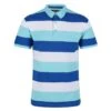 Regatta Heren Maxen Stripe Poloshirt (Antigua Blauw) -Regatle Winkel heren maxen stripe poloshirt antigua blauw