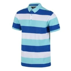 Regatta Heren Maxen Stripe Poloshirt (Antigua Blauw) -Regatle Winkel heren maxen stripe poloshirt antigua blauw 2