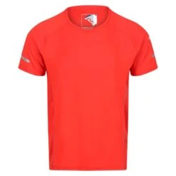 Regatta Highton Pro Wandel-T-shirt Met Korte Mouwen Voor Heren - Rood -Regatle Winkel highton pro wandel t shirt met korte mouwen voor heren rood 2