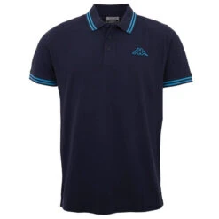 Kappa Polo Shirt, Mannen, T-shirts, Marineblauw