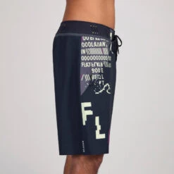 Lange Boardshort Voor Surfen 900 Tiger Dude -Regatle Winkel lange boardshort voor surfen digibug zwart groen 2