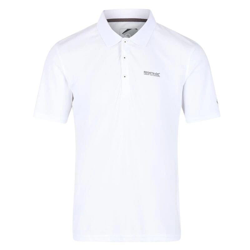 Regatta Maverik V Fitnesspolo Met Korte Mouwen Voor Heren - Wit 4 Regatta Maverik V Fitnesspolo Met Korte Mouwen Voor Heren - Wit - Afbeelding 2