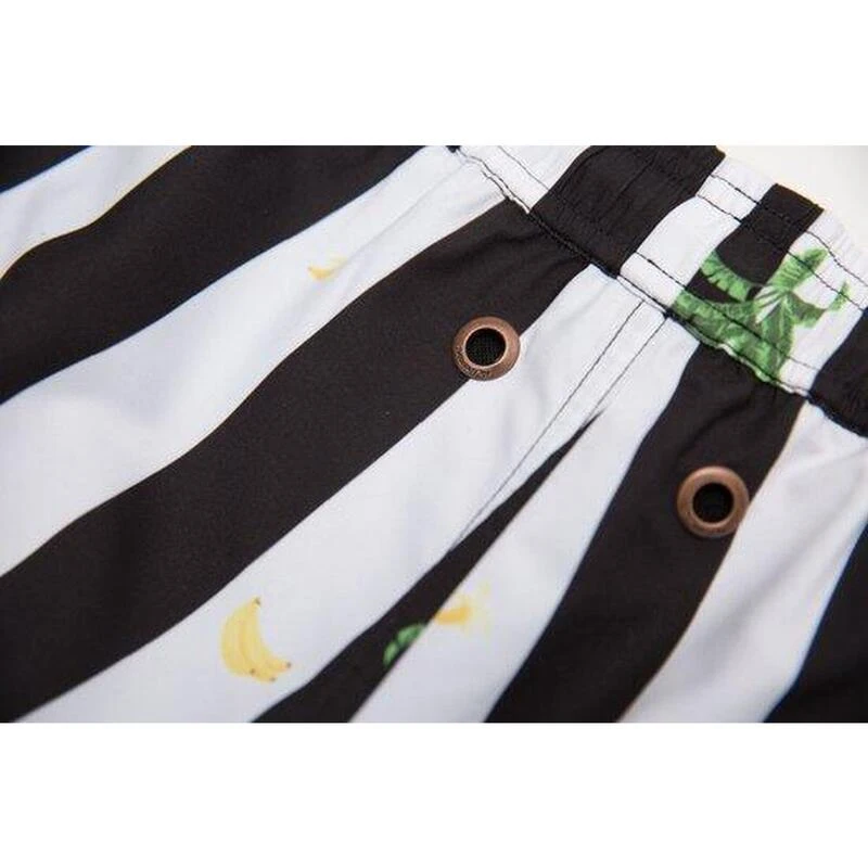 Mr.Bowmont The Unwinder Zwembroek Zwart/wit Gestreept 4 Mr.Bowmont The Unwinder Zwembroek Zwart/wit Gestreept - Afbeelding 2