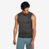 Mouwloos Yogashirt Voor Heren Naadloos 2 Mouwloos Yogashirt Voor Heren Naadloos -Regatle Winkel naadloos en mouwloos yogashirt voor heren donkergrijs