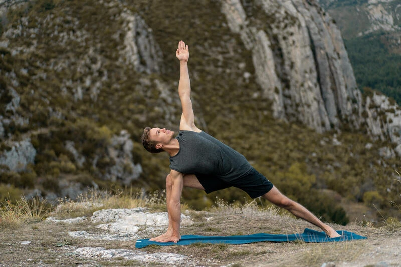 Mouwloos Yogashirt Voor Heren Naadloos 8 Mouwloos Yogashirt Voor Heren Naadloos - Afbeelding 6