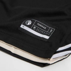 Basketbal Tank Top Heren/dames T500R Omkeerbaar Grijs Zwart Buzzer -Regatle Winkel omkeerbaar mouwloos basketbalshirt voor herendames t500 zwartbeige 10