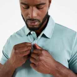 Tribord Polo Voor Zeilen Heren Sailing 100 Korte Mouwen -Regatle Winkel polo voor zeilen heren sailing 100 korte mouwen lichtgroen 5