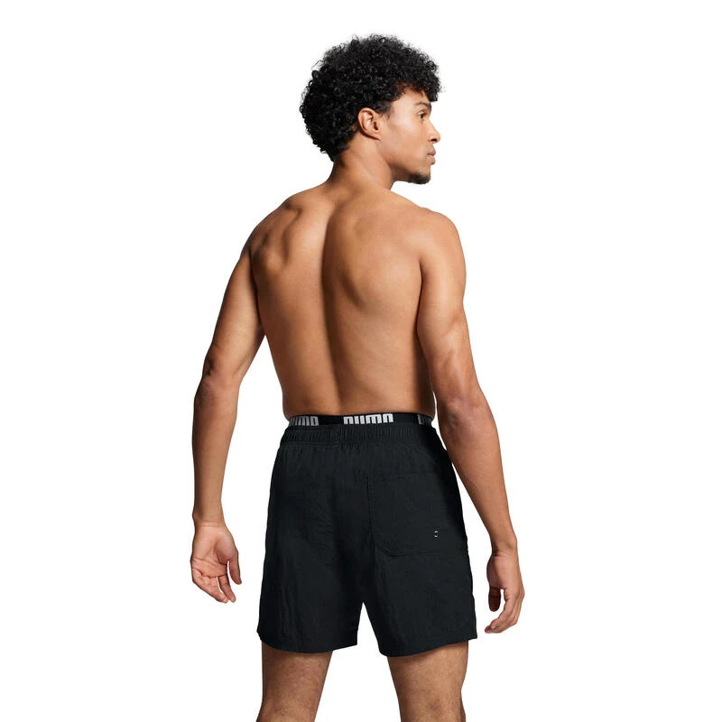 Puma Zwembroek Heren Utility Mid Shorts Zwart 4 Puma Zwembroek Heren Utility Mid Shorts Zwart - Afbeelding 2