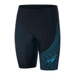 Speedo Medley Logo Jammer - Black/ Pool -Regatle Winkel speedo medley logo jammer black pool 3