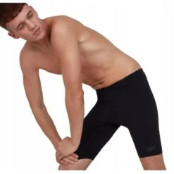 Speedo Men's Essentials Endurance+ Jammer - Black -Regatle Winkel speedo mens essentials endurance jammer black 3