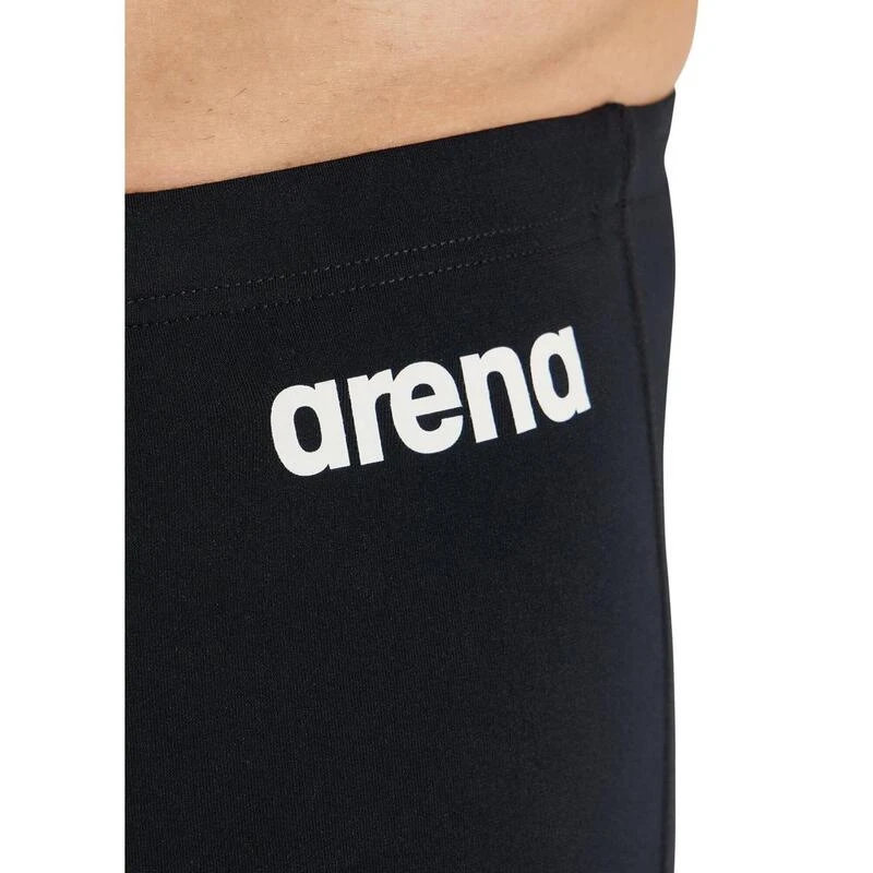 Arena Team Solid Jammer - Zwart/Wit 6 Arena Team Solid Jammer - Zwart/Wit - Afbeelding 4