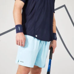 Artengo Tennispolo Met Korte Mouwen Voor Heren DRY -Regatle Winkel tennispolo met korte mouwen voor heren dry marineblauw lichtblauw 4