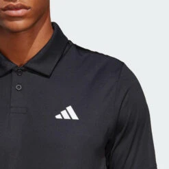 ADIDAS TENNISPOLO MET KORTE MOUWEN VOOR HEREN POLO CLUB ZWART -Regatle Winkel tennispolo met korte mouwen voor heren polo club zwart 2