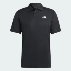 ADIDAS TENNISPOLO MET KORTE MOUWEN VOOR HEREN POLO CLUB ZWART -Regatle Winkel tennispolo met korte mouwen voor heren polo club zwart 5