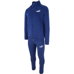 Trainingspak Puma Clean Sweat, Blauw, Mannen -Regatle Winkel trainingspak puma clean sweat blauw mannen 2