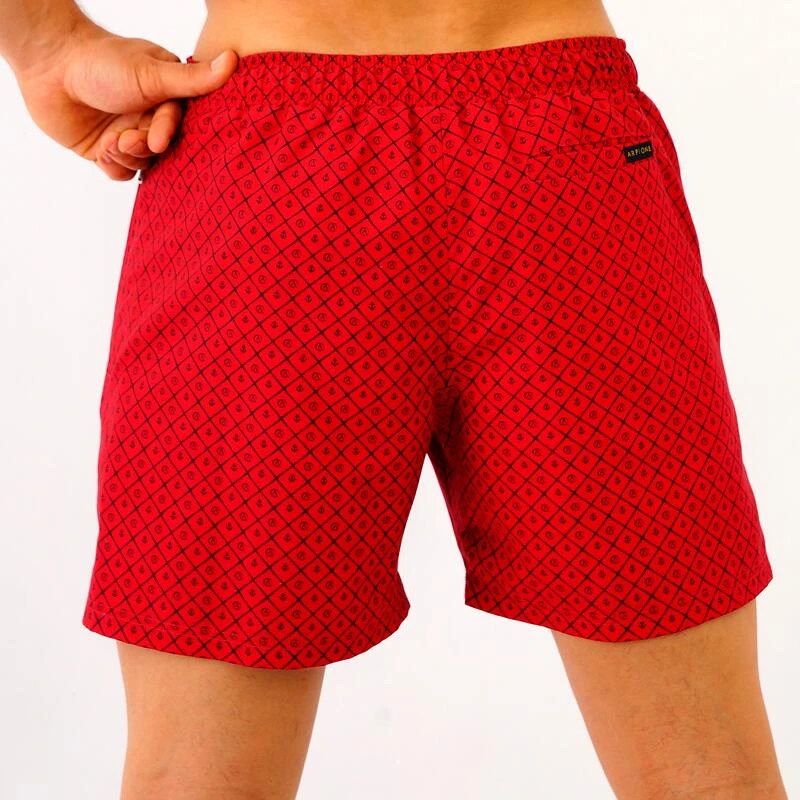 Zwembroek Heren White Tip Bordeaux Logo 4 Zwembroek Heren White Tip Bordeaux Logo - Afbeelding 2