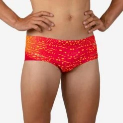 ZWEMSLIP MET BREDE ZIJKANT VOOR HEREN 900 KOLI 14 ZWEMSLIP MET BREDE ZIJKANT VOOR HEREN 900 KOLI -Regatle Winkel zwembroek met brede zijkant 900 baleo rood oranje 1